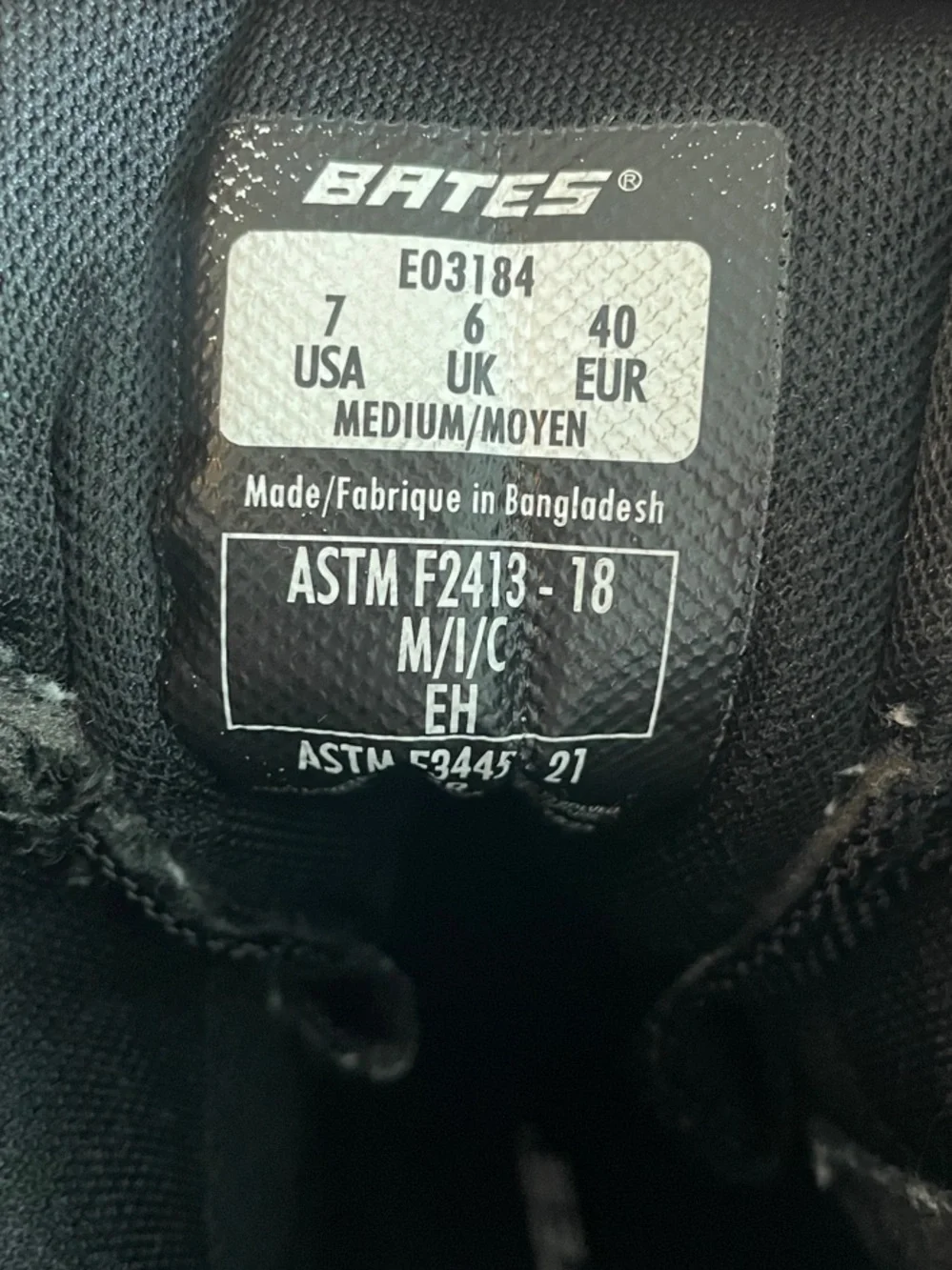 Bates Men's Black Lace-Up Tactical Boots
